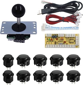 Kit de peças SJJX Zero Delay Arcade DIY Codificador USB para PC